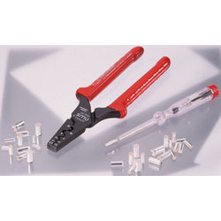 NWS 190mm Crimping Pliers with Crimps and 140mm Tester Screwdriver