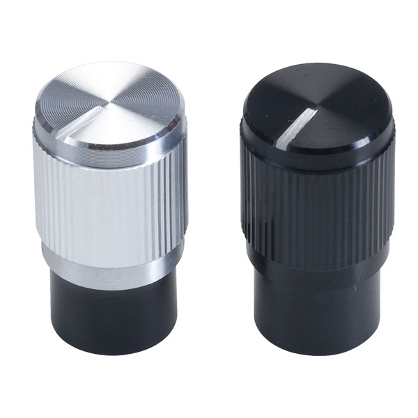Cliff FC7257 KMK10E Knurled ALU Shell Knob Spline Shaft 6mm - Blac...