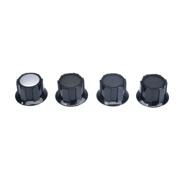  FC1600 K1C Knob Black - 1/4" 6.35mm D Shape Push Fix