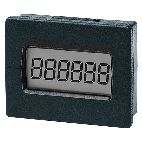 Trumeter 7016 6-digit LCD Counter Assembly Dimensions 29.4 x 22mm
