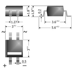 Diotec MYS Series 0.5A SMD Bridge Rectifiers