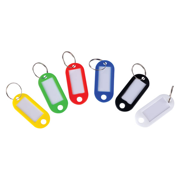  KTS100 Standard Key Tags Assorted Colours (50 x 22 x 3)Pk 100