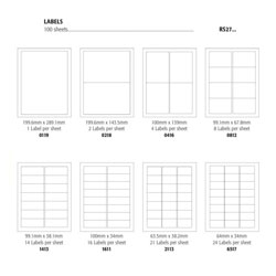 Blick Computer Label Sheets | Rapid Online