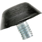 PB Fastener 100481 Black Conical Rubber Foot M6 17mm