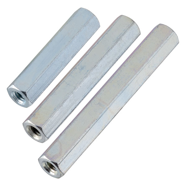  S57040X15 Zinc Plated Steel F/F Spacers M4 x 15mm Pack Of 10