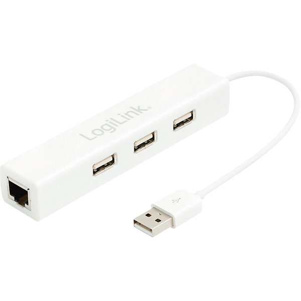 ® UA0174 USB 2.0 To Fast Ethernet Adaptor With 3-Port USB Hub