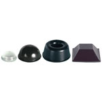 PB Fastener PU Rubber Feet - Black and Clear