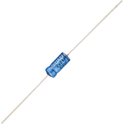 Vishay 021 Series Standard Miniature Aluminium Axial Electrolytic Capacitors 20%