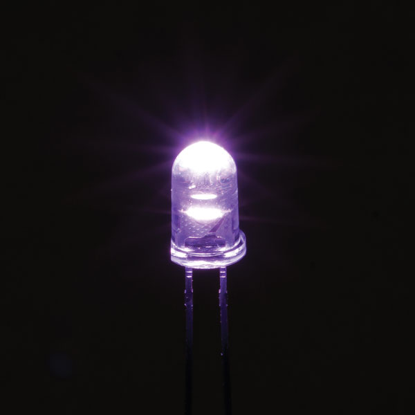 TruOpto OSK64L5111A 5mm Sakura (Violet) 15° LED 8,400MCD Water Clear