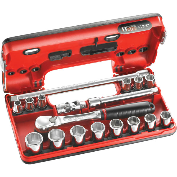Facom JL.DBOX112PB 12 Point Metric Socket Set 3/8in Drive Detectio...
