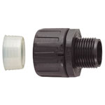 HellermannTyton Conduit Fittings with Fixed External Thread, HGL-S Straight