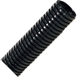 7M Long 10mm Diameter Plastic Corrugated Tube Electric Conduit Pipe Black