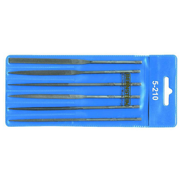 Bernstein 5-210 Needle Files Set In Plastic Wallet - 6 Piece