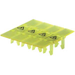 Wieland 04.343.4856.8 selos Cover with Warning Symbol For WKN Series Yellow