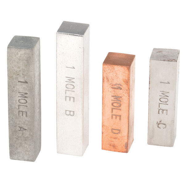  Mole Set - Copper, Iron, Zinc, Aluminium
