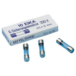 ESKA 521.021 2.5A Medium Blow Glass Fuse 5x20mm (Pack 10)