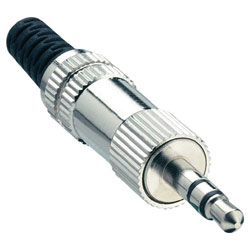 Lumberg KLS Series 3.5mm Metal Jack Plug with Anti-kink Protection