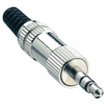 Lumberg KLS Series 3.5mm Metal Jack Plug with Anti-kink Protection