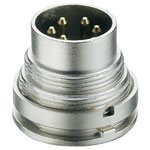 Lumberg SGV Series Straight Panel Mount Male DIN Plug IEC 60130-9