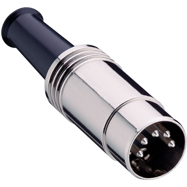 Definitief drijvend Scherm Lumberg 0131 04 4 Pin DIN Male Straight Plug Cable Mount | Rapid Online