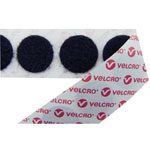 VELCRO® Brand E28801933011425 Stick On Coins Hook - 19mm - Black - 1120 Pieces