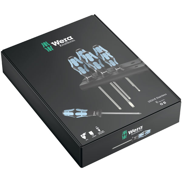 Wera 05032060001 3334/6 Stainless Kraftform Plus Slot/Phillips Scr...