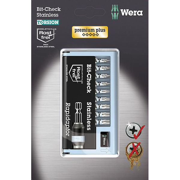 Wera 05073630001 BC10/9 SB Premium Plus Stainless Steel Bit Holder...