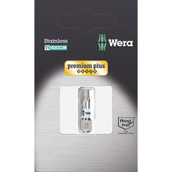 Wera 3867/1 Premium Plus Stainless Steel Bits for Torx Screws