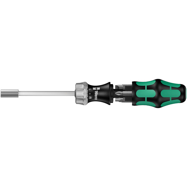 Wera 05073660001 KK27RA Kraftform Kompakt Ratchet Screwdriver & 6-...