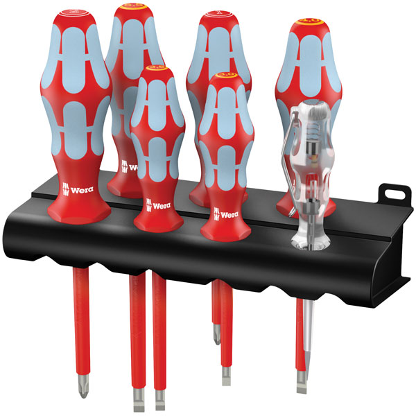 Wera 05022728001 3160i/7 6-Piece VDE Stainless Slotted/Phillips Sc...