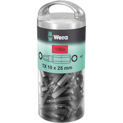 Wera 867/1Z Extra Tough Screwdriver Bits TX, Packs of 100