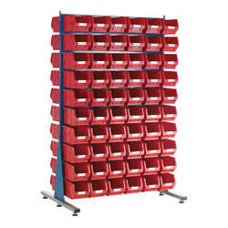 Topstore MDA1.5 Louvred Panel Spacemaster TC Bin Kits - Inc 240 x TC2 Blue Bins