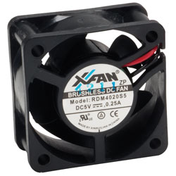 X-Fan 40 x 40 x 20mm DC Axial Fans 5V/12V, Ball/Sleeve Bearing