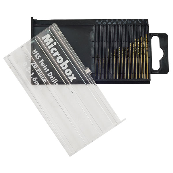 Rolson 48304 20pc Micro HSS Drill Bit Set