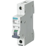 Siemens DIN Rail Circuit Breaker Switch, 1-pin, Tripping Characteristic C