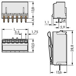 WAGO picoMAX® 3.5 Female Connectors Straight or Angled