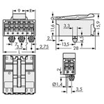 WAGO picoMAX® 3.5 Male Snap-in Connector