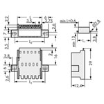 WAGO picoMAX® 3.5 Male Flanged Snap-in Panel Mnt Connector