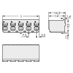 WAGO picoMAX® 7.5 Female Connector