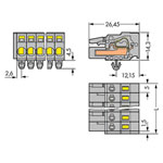 WAGO 231-103/008-000 Female Snap-in Mounting Foot 3P Pitch 5mm