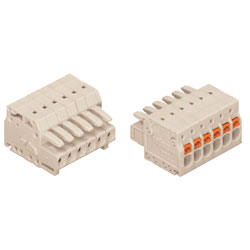 WAGO 2734 Series Female MCS-MINI Connectors 3.5mm Pitch with Push Buttons