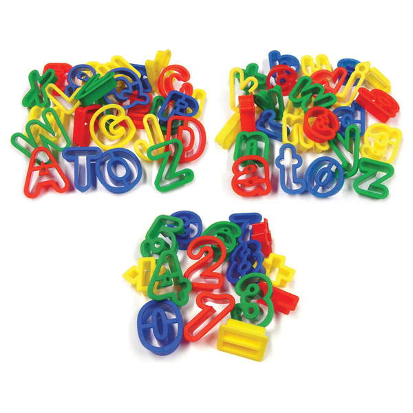 Major Brushes Plastic Dough Cutters Numbers and Symbols Pack of 15