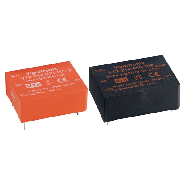 Vigortronix VTX-214-015-109 15W SMPS AC-DC Converter 9V Output