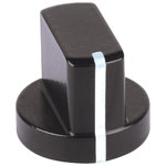Mentor 5580.4631 Aluminium Wing Knob, Black Powder Coated, Setscrew Fixing
