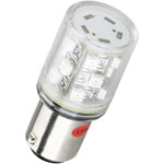 Barthelme 52190213 Rotating 15x LED Assembly Green 24V BA15d