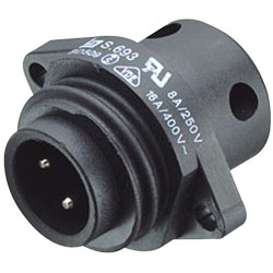 Binder 692/693 Series IP67 Panel Mount VDE Power Screw Connectors