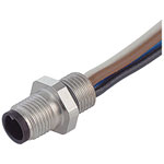 Binder 707 Series IP67 Silver Sensor Panel Mount M5 Screw Connectors