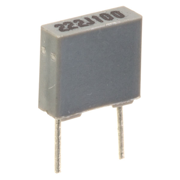 0.22uF 5% 100V 5mm Pitch Faratronic Polyester Film Capacitor