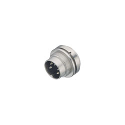 Binder 723 Series IP67 Silver Miniature Panel Mount M16 Screw Connectors