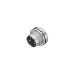 Binder 09-0128-00-07 Female 7 Pin Panel Mount Screw with Solder Terminal